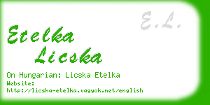 etelka licska business card